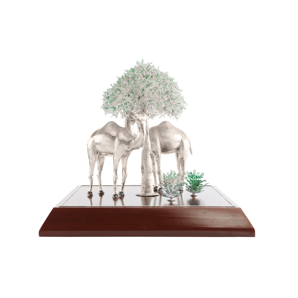 Camels & Tree